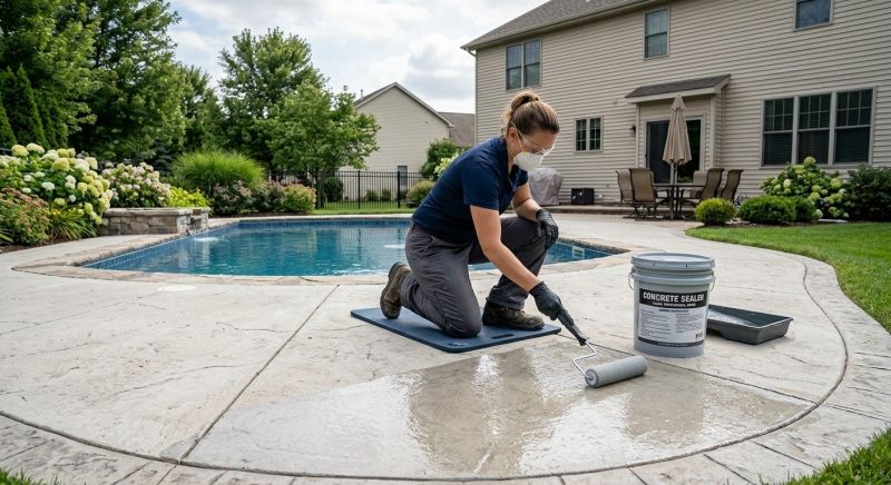 Concrete Deck Sealing in Gig Harbor, WA