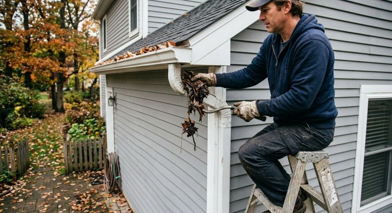 Downspout Blockage Removal in Rochester, NY