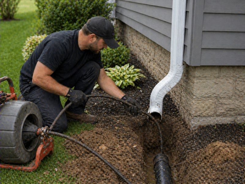 Downspout Blockage Removal in Arvada, CO