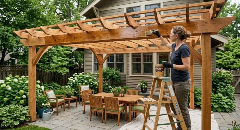 Gazebo Sealing in Renton, WA