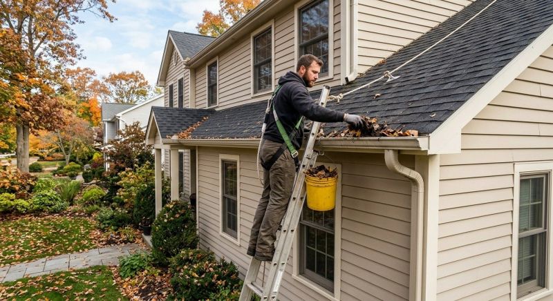 Gutter Leaf Clearing in Bergen County, NJ