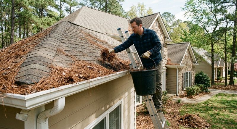 Gutter Pine Needle Removal in Richmond, VA