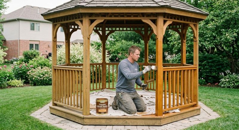 Pergola Sealing in Puyallup, WA