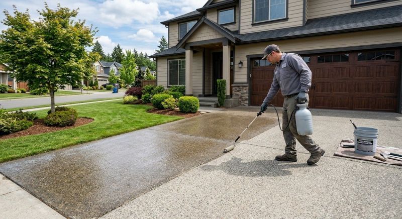 Stamped Concrete Sealing in Gig Harbor, WA